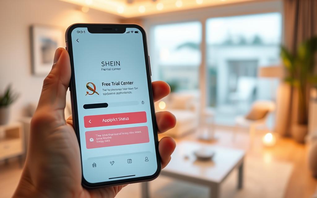 SHEIN Free Trial Center application status SHEIN Free Trial Center application status